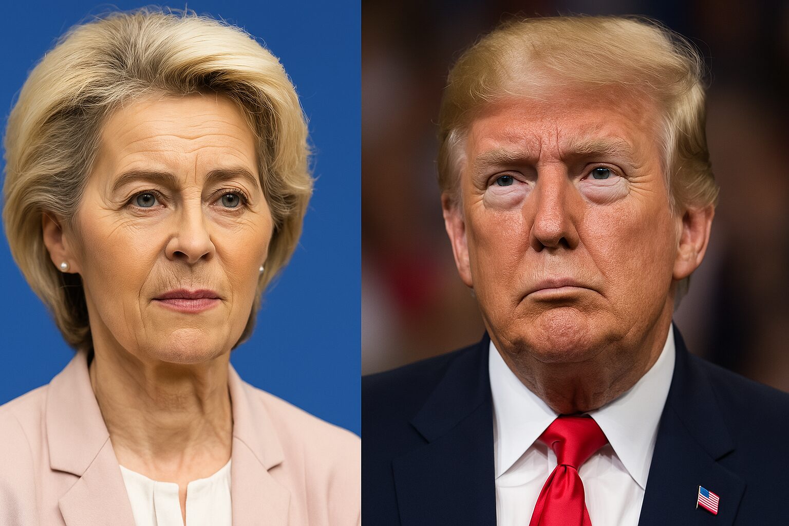 Ursula vond der Leyen a Donald Trump
